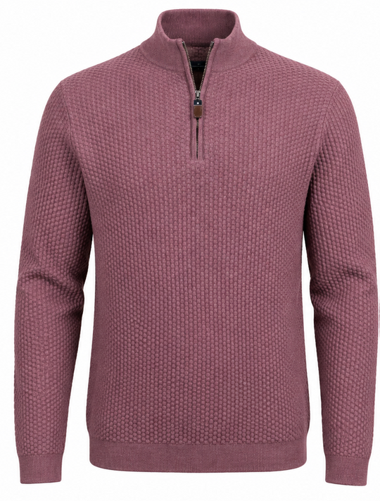 7 Downie Street 1/4 Zip Sweater Dolomite | Burgundy