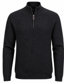 7 Downie St. Sweater 1/4 Zip Dolomite | Black
