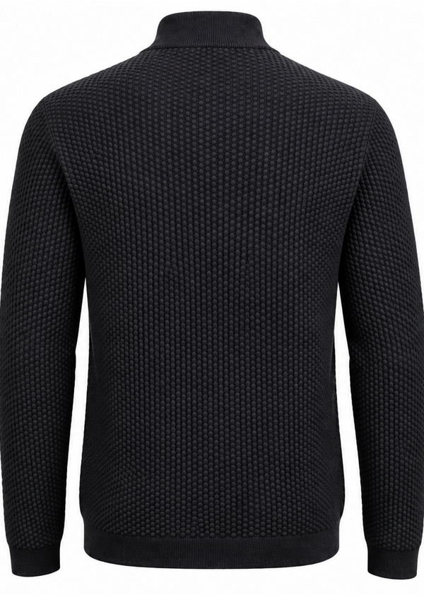 7 Downie St. Sweater 1/4 Zip Dolomite | Black