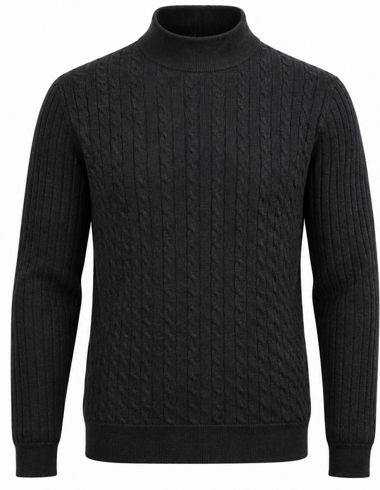 7 Downie St. Mock Sweater Ozark | Black