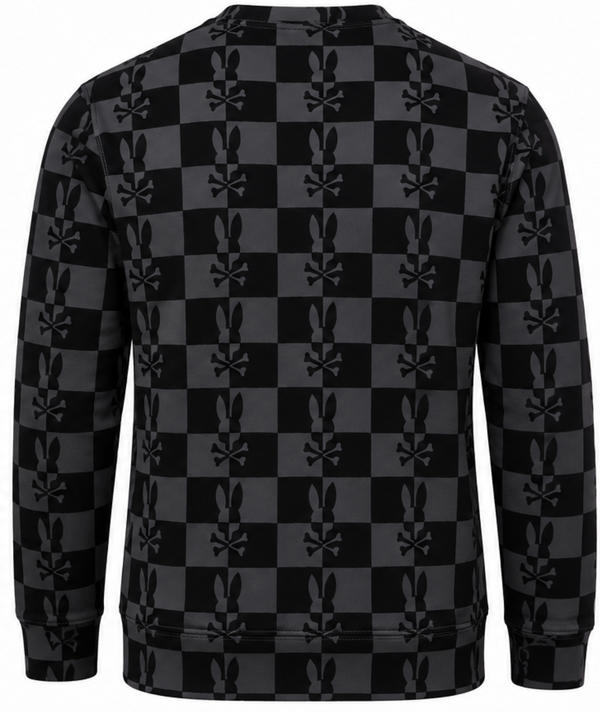 Psycho Bunny Flocked Crew Neck Clinton | Black