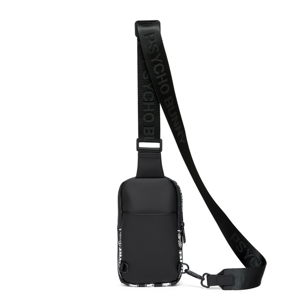 Psycho Bunny Cross Body Bag | Black
