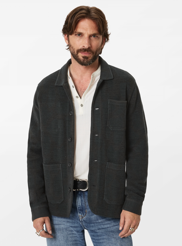 John Varvatos Edmunds Chore Jacket | Carbon Grey