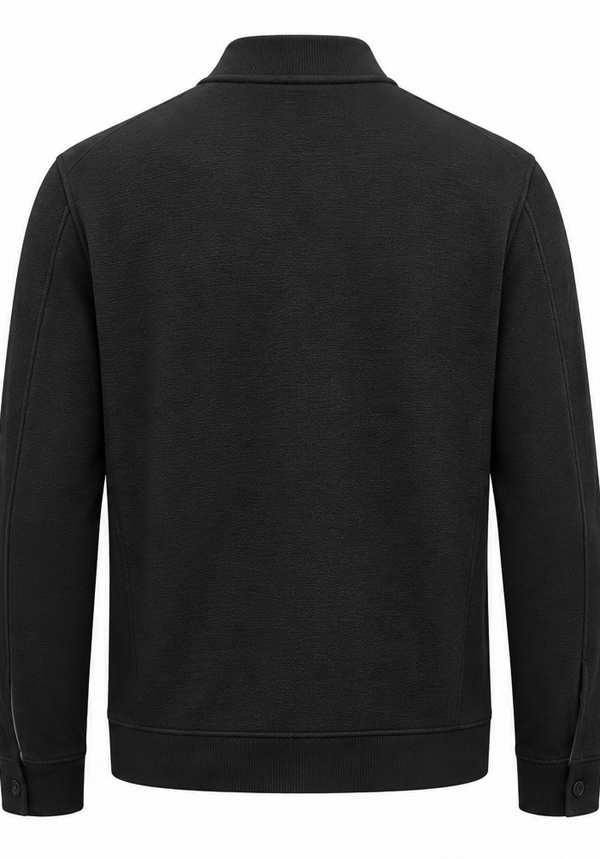 John Varvatos Kendall Baseball Collar Jacket | Black