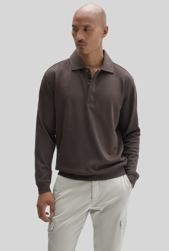 Robert Barakett Peakstone Snap Polo | Expresso