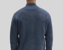 Robert Barakett Idris Full Zip Mock Neck Sweater | Dark Indigo