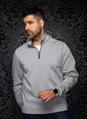 Au Noir 1/4 Zip Sweater Ronny | Grey