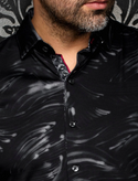 Au Noir Stretch Shirt Seine | Black