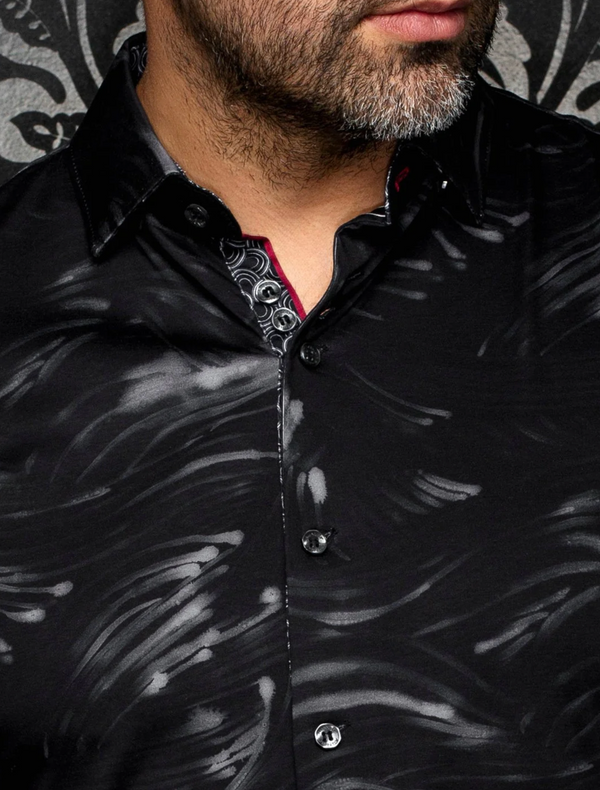 Au Noir Stretch Shirt Seine | Black