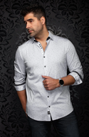 Au Noir Stretch Shirt Isaro | Grey