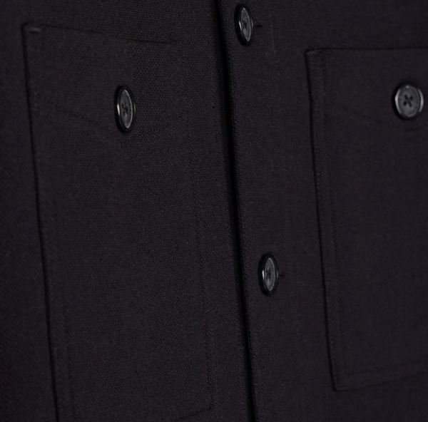Psycho Bunny Mens Bedford Shirt Jacket | Black