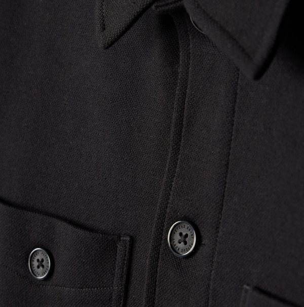 Psycho Bunny Mens Bedford Shirt Jacket | Black