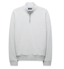 Psycho Bunny Mens Marc Quarter-Zip Sweatshirt | Heather Stone