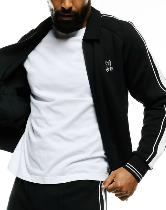Psycho Bunny Men's Ceano Track Jacket | Black