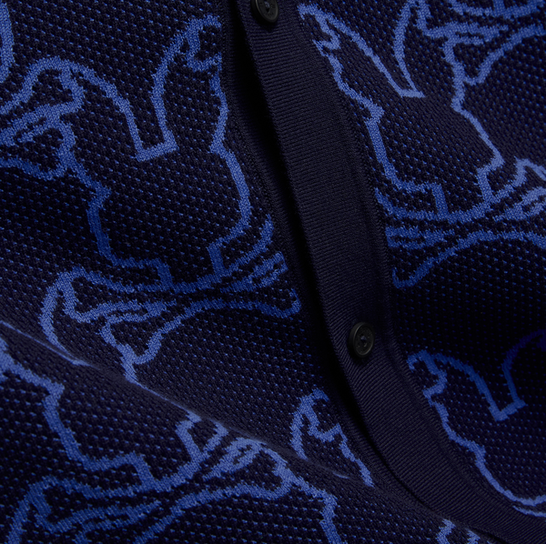 Psycho Bunny Kane All Over Bunny Shirt | Evening Blue