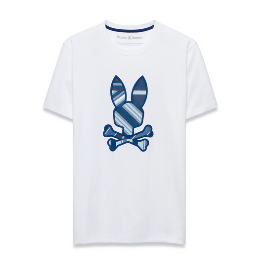 Psycho Bunny Drew Graphic Tee | White