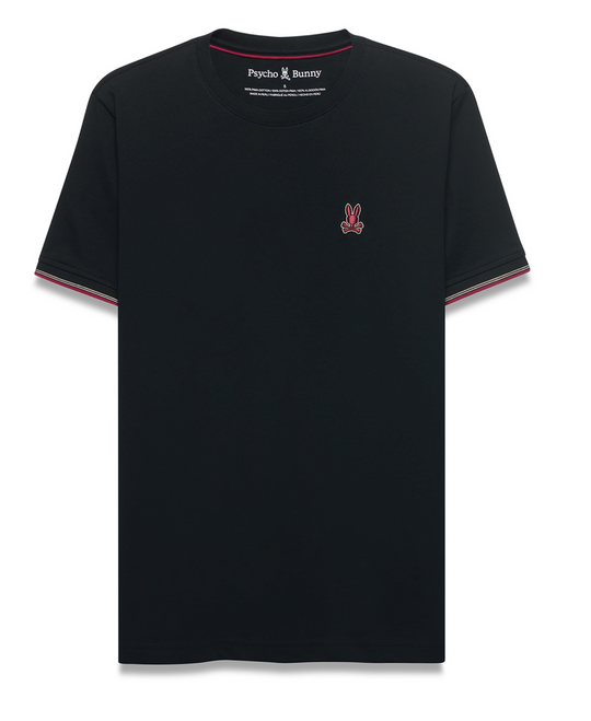 Psycho Bunny Eddy Fashion Tee | Black