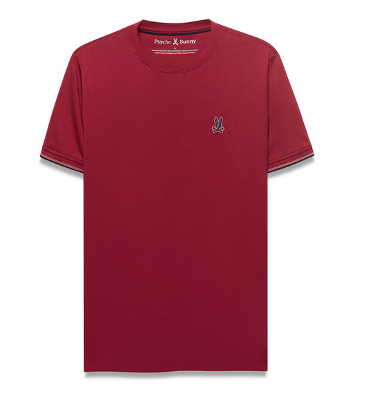 Psycho Bunny Eddy Fashion Tee | Rumba Red