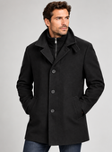 Calvin Klein Coat with Bib | Black