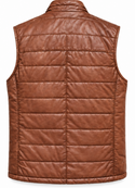 Regency Leather Vest | Cognac