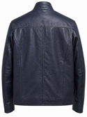 Regency Leather Jacket with Zip out Bib | Navy