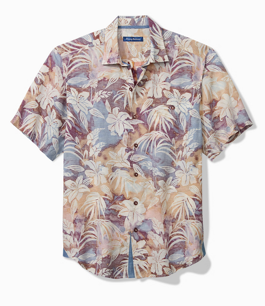 Tommy Bahama Sand Linen Sunset Ombré Short-Sleeve Shirt | Del Fego