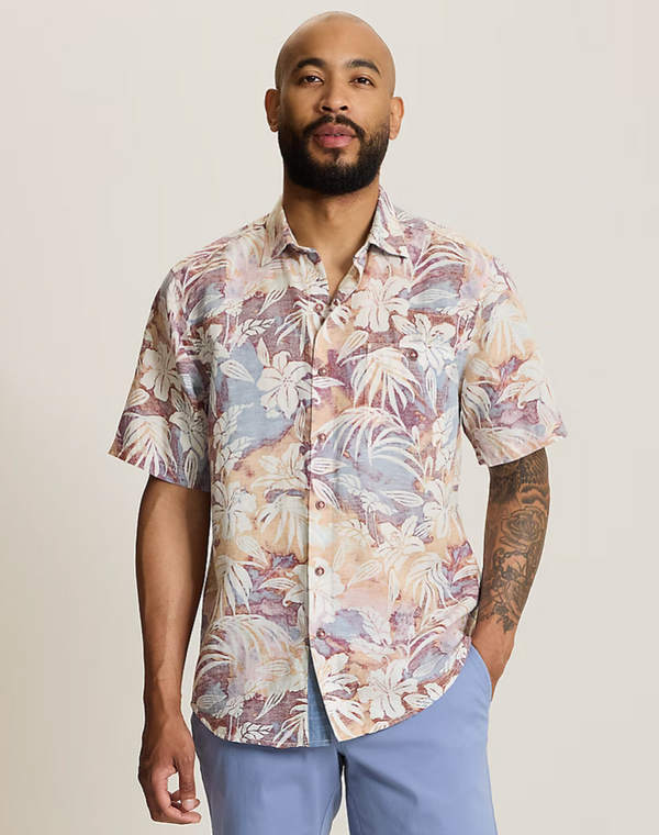 Tommy Bahama Sand Linen Sunset Ombré Short-Sleeve Shirt | Del Fego