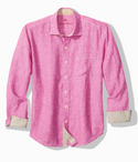 Tommy Bahama Paradise Breezer Linen Long-Sleeve Shirt | Pink Umbrella