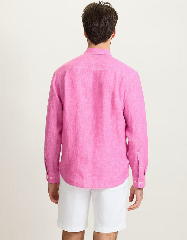 Tommy Bahama Paradise Breezer Linen Long-Sleeve Shirt | Pink Umbrella