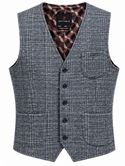Zuitable Check Vest | Blue