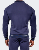 Maceoo Marthyr Zip Track Jacket | Navy
