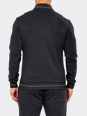Maceoo Marthyr Zip Sweater | Black