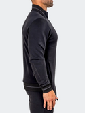 Maceoo Marthyr Zip Sweater | Black