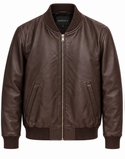Regency Bomber Leather Jacket | Brown