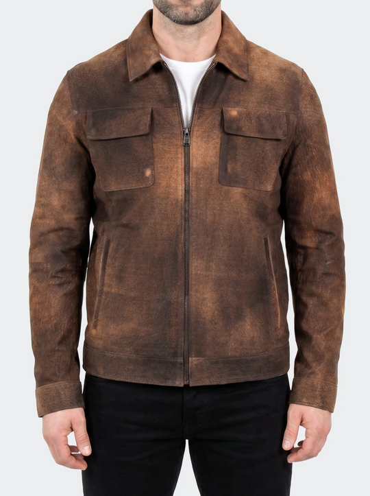 Maceoo Jacket Leather Unknown ThirtyNine | Brown