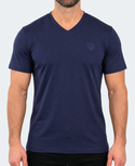 Maceoo V-Neck SS Short Sleeve 0009 | Blue