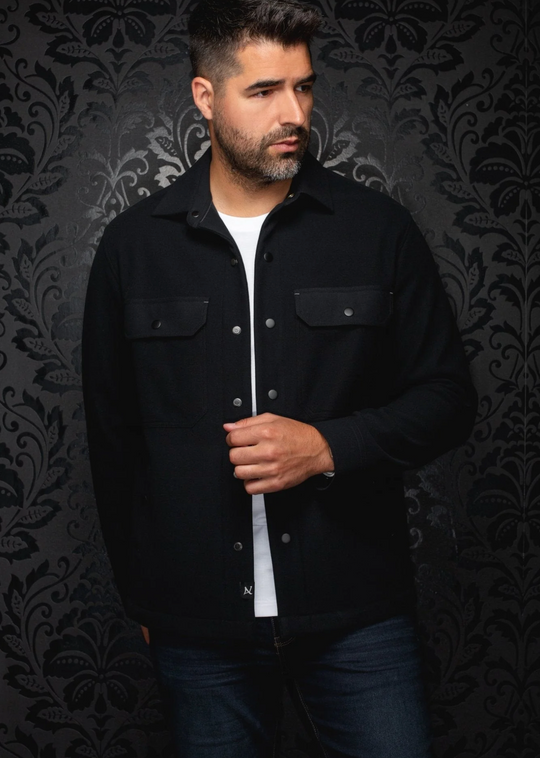 Au Noir Overshirt Grado | Black