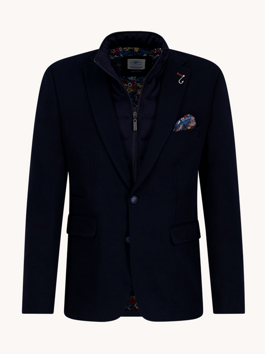 A Fish Named Fred Blazer with Removable Insert | Navy