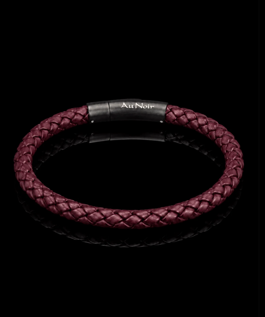 Au Noir Leather Bracelet Reeves | Red