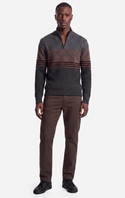 Projek Raw Bonded Chenille 1/4 Zip | Charcoal