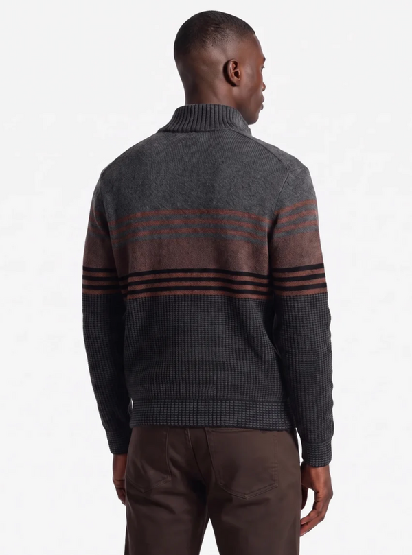 Projek Raw Bonded Chenille 1/4 Zip | Charcoal