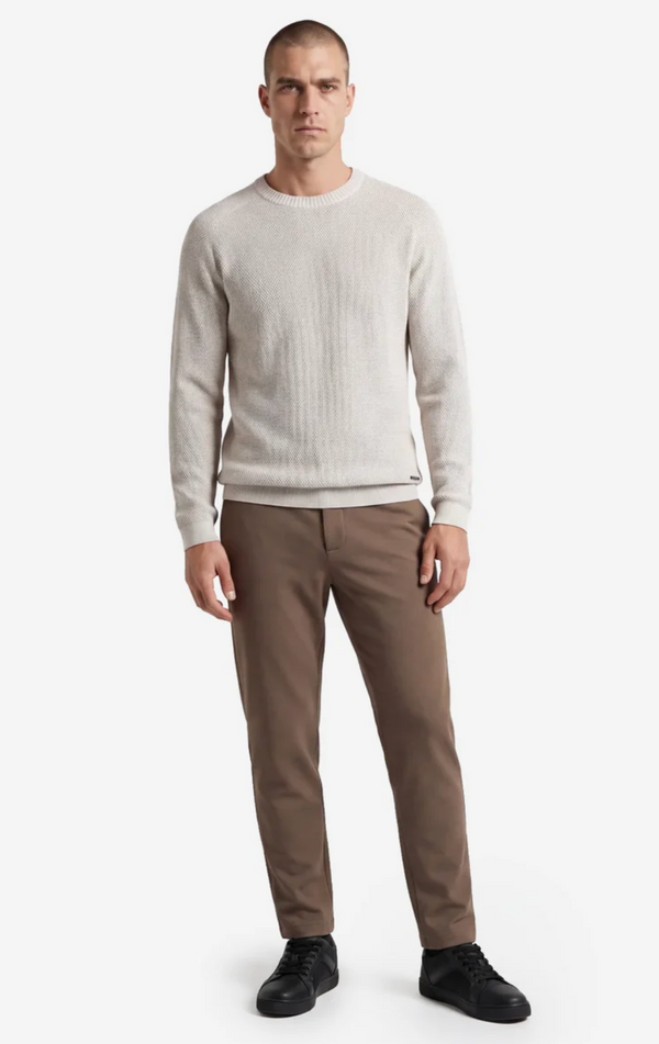 Projek Raw Honeycomb Chenille Sweater | Oat Milk