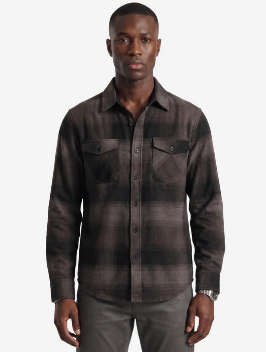 Projeck Raw Woven Flannel Shirt | Brown