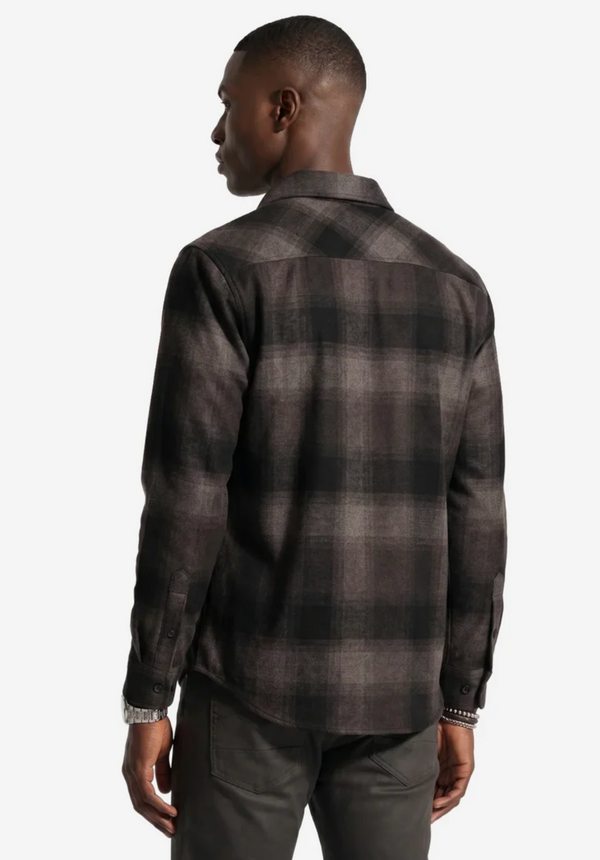 Projeck Raw Woven Flannel Shirt | Brown