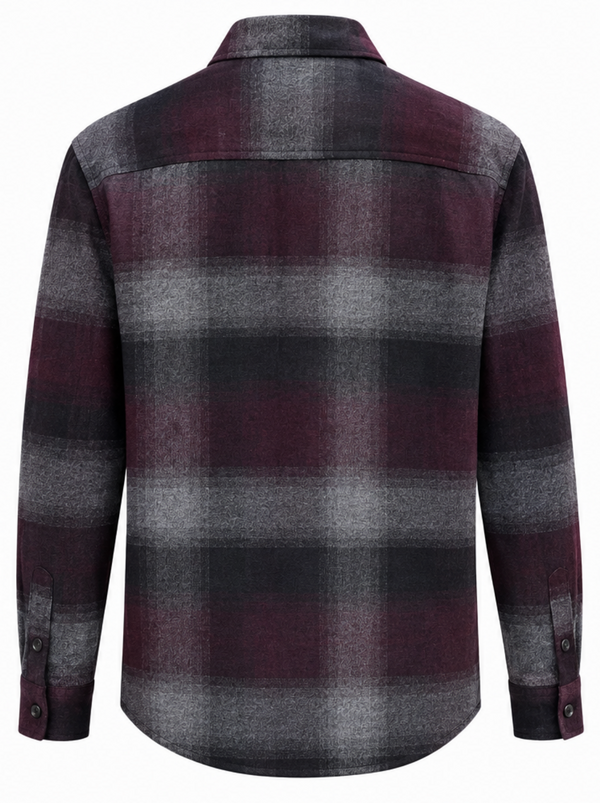 Projek Raw Woven Flannel Shirt | Burgundy