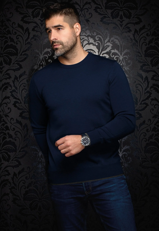 Au Noir Sweater Cashmere Blend Lacaune | NAvy