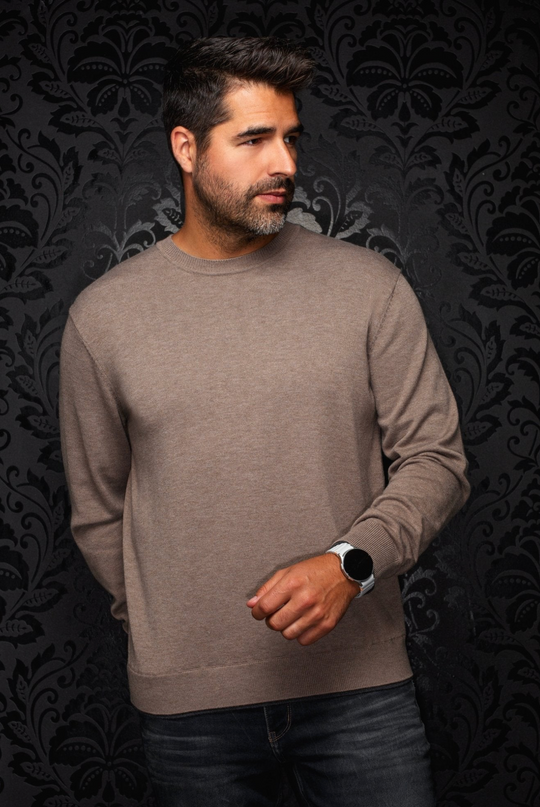 Au Noir Sweater Cashmere Blend Lacaune | Stone