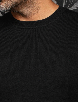 Au Noir Cashmere Blend Sweater Lacaune | Black