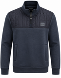 Maceoo Athleisure 1/4 Zip | Navy