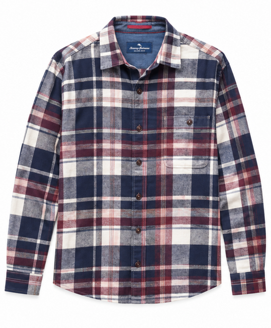 Tommy Bahama Flannel Shirt Flintwood | Raw Sugar
